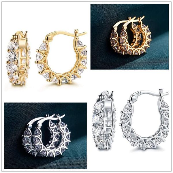 hoop & huggie women daily jewelry accessories party ear studs cubic zirconia stylish earrings, Golden;silver
hoop & huggie women daily jewelry accessories party ear studs cubic zirconia stylish earrings, Golden;silver