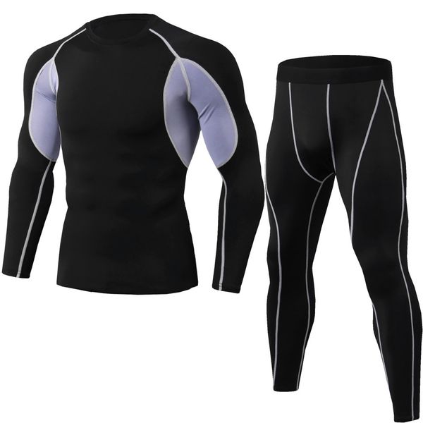 men's tracksuits gym fitness clothing sports suit male new quick-drying tights training running basketball sportswear 2 pieces set, Gray
men's tracksuits gym fitness clothing sports suit male new quick-drying tights training running basketball sportswear 2 pieces set, Gray