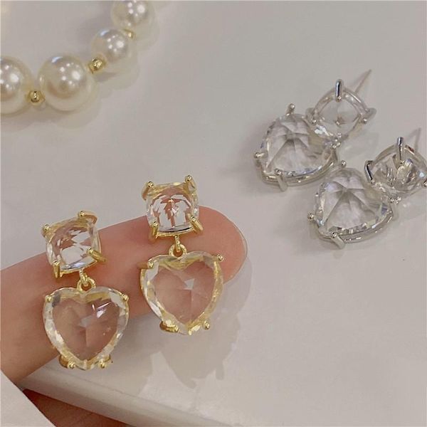 dangle & chandelier aomu french gold silver color copper love earrings irregular geometric transparent crystal cut surface drop for women
dangle & chandelier aomu french gold silver color copper love earrings irregular geometric transparent crystal cut surface drop for women