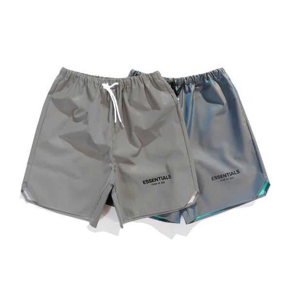 fashion men's shorts european and american trendy brand reflective laser colorful men women high street couple, White;black
fashion men's shorts european and american trendy brand reflective laser colorful men women high street couple, White;black