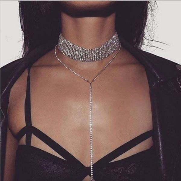 pendant necklaces european and american fashion exaggerated retro necklace neckband alloy multi-layer full drill welding neckchain, Silver
pendant necklaces european and american fashion exaggerated retro necklace neckband alloy multi-layer full drill welding neckchain, Silver