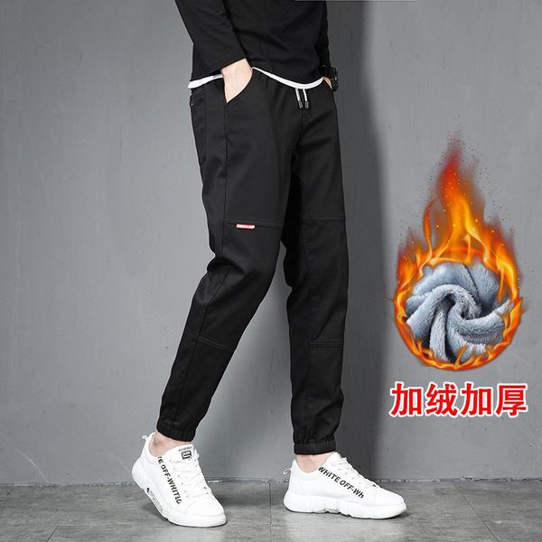 autumn and winter men trousers elastic waist male fashion casual cargo pants thin elasticity long plus velevet men's, Black
autumn and winter men trousers elastic waist male fashion casual cargo pants thin elasticity long plus velevet men's, Black
