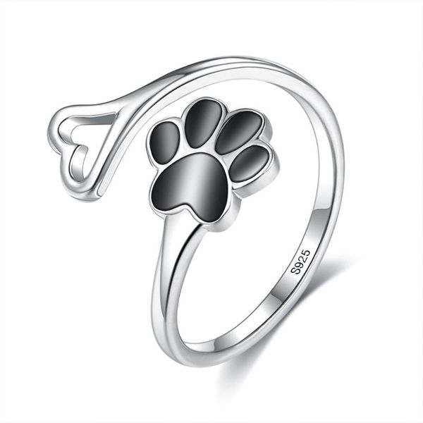 cluster rings silverhoo 925 sterling silver dog footprint heart black 5a clear cubic zirconia adjustable ring for women fine jewelry, Golden;silver
cluster rings silverhoo 925 sterling silver dog footprint heart black 5a clear cubic zirconia adjustable ring for women fine jewelry, Golden;silver