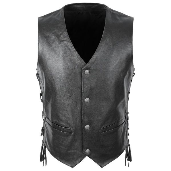 men's vests motorcycle biker leather vest the daryl dixon mens genuine sleeveless jackets cowhide waistcoat adjustable, Black;white
men's vests motorcycle biker leather vest the daryl dixon mens genuine sleeveless jackets cowhide waistcoat adjustable, Black;white