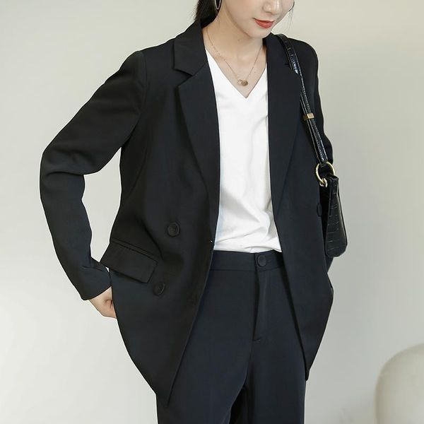 arrival korean style women casual long sleeve double breasted coats slim black blazer a918 women's suits & blazers, White;black
arrival korean style women casual long sleeve double breasted coats slim black blazer a918 women's suits & blazers, White;black