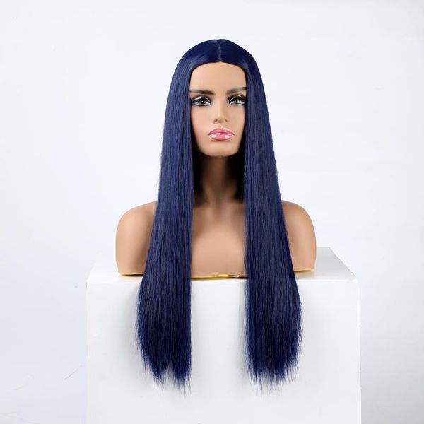 synthetic wigs whimsical w dark blue hair women's fashion navy long cosplay wig heat resistant for women, Black
synthetic wigs whimsical w dark blue hair women's fashion navy long cosplay wig heat resistant for women, Black