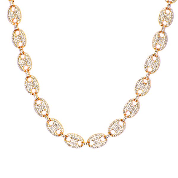 hip hop iced out cz multi-colors coffee bean pig nose alloy rhinestone necklace charm link chain bling necklaces for men jewelry, Black
hip hop iced out cz multi-colors coffee bean pig nose alloy rhinestone necklace charm link chain bling necklaces for men jewelry, Black