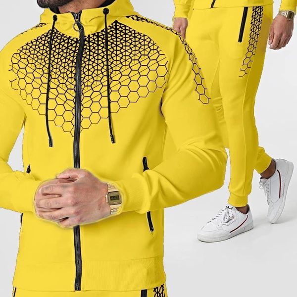 men's tracksuits 2021 casual suit winter brand splice jogging zipper hoodie + pants 2pc sportswear clothing, Gray 
men's tracksuits 2021 casual suit winter brand splice jogging zipper hoodie + pants 2pc sportswear clothing, Gray
