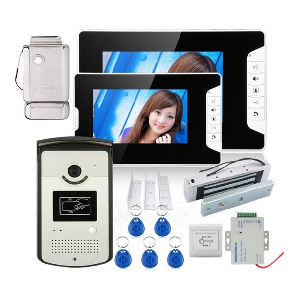 home security 7" color video door phone intercom system with 2 monitor 1 rfid hd doorbell 1000tvl camera +electric locks phones
home security 7" color video door phone intercom system with 2 monitor 1 rfid hd doorbell 1000tvl camera +electric locks phones