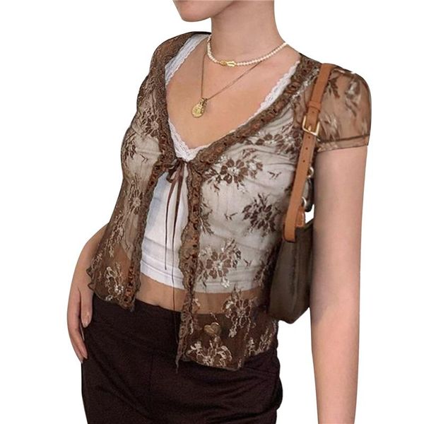 women's blouses & shirts tank women blouse see through y2k mesh cardigan shirt ladies girls long sleeve button down lace e-girl cr, White
women's blouses & shirts tank women blouse see through y2k mesh cardigan shirt ladies girls long sleeve button down lace e-girl cr, White