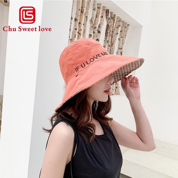 cloches women hat summer anti-uv wide brim double-sided sun vacation foldable bucket large cotton beach hats sunscreen
cloches women hat summer anti-uv wide brim double-sided sun vacation foldable bucket large cotton beach hats sunscreen
