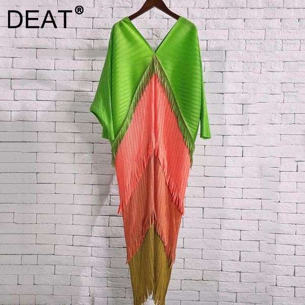casual dresses woman mermaid dress hit color tassel batwing sleeeve elastic waist loose style multi-layer 2022 summer 15xm540, Black;gray
casual dresses woman mermaid dress hit color tassel batwing sleeeve elastic waist loose style multi-layer 2022 summer 15xm540, Black;gray