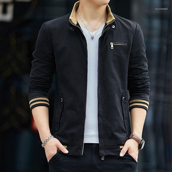 men's jackets 2021 spring autumn fashion casual mens cotton stand collar long sleeve slim fit plus size m-4xl male outerwear coats1, Black;brown
men's jackets 2021 spring autumn fashion casual mens cotton stand collar long sleeve slim fit plus size m-4xl male outerwear coats1, Black;brown