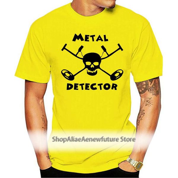 t shirt heavy metal detector pirate treasure style hobby gift men's t-shirts, White;black
