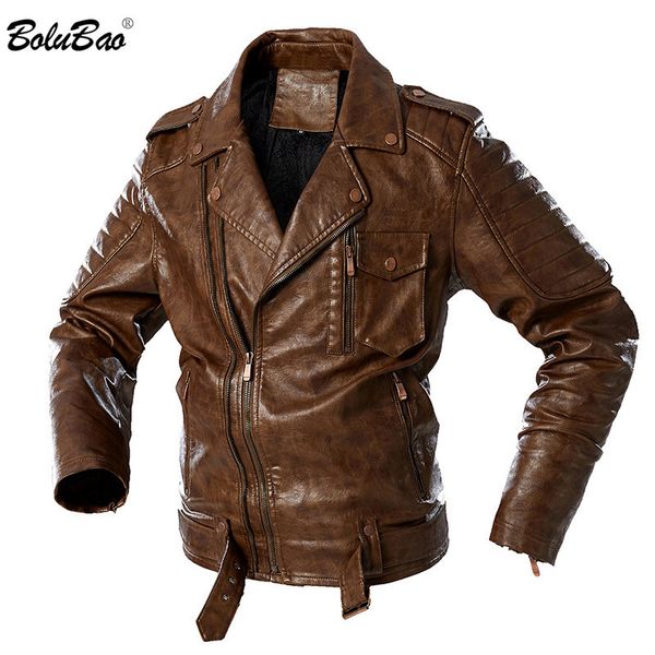 bolubao brand men trendy pu leather jackets men's high street biker leather jacket winter thick leather jacket male clothing 210518, Black
bolubao brand men trendy pu leather jackets men's high street biker leather jacket winter thick leather jacket male clothing 210518, Black
