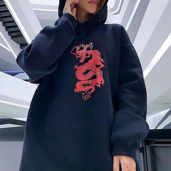 women's hoodies & sweatshirts dragon print oversized women casual loose long sleeve sweatshirt ladies streetwear autumn sweat shirt, Black
women's hoodies & sweatshirts dragon print oversized women casual loose long sleeve sweatshirt ladies streetwear autumn sweat shirt, Black