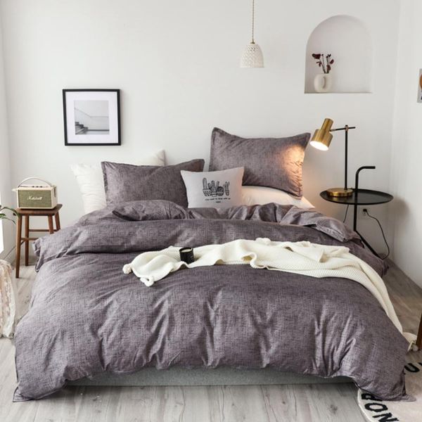 bedding sets solid color gray 2/3 pcs set duvet cover with pillowcase king size comfortable bed linen no sheet
bedding sets solid color gray 2/3 pcs set duvet cover with pillowcase king size comfortable bed linen no sheet