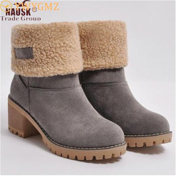 boots nausk women ankle female snow ladies square heel platform flock winter shoes slip-on zapatos de mujer, Black
boots nausk women ankle female snow ladies square heel platform flock winter shoes slip-on zapatos de mujer, Black