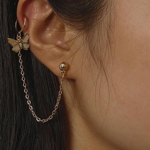 dangle & chandelier single thin chain butterfly earrings small bead geometric for women punk hip hop gold plated stud jewelry gift, Silver
dangle & chandelier single thin chain butterfly earrings small bead geometric for women punk hip hop gold plated stud jewelry gift, Silver