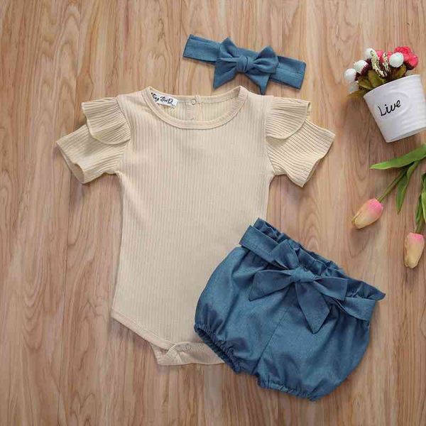 3pcs summer toddler infant baby girl cotton casual outfits set solid color bodysuit shorts headband cute baby clothes, White
3pcs summer toddler infant baby girl cotton casual outfits set solid color bodysuit shorts headband cute baby clothes, White