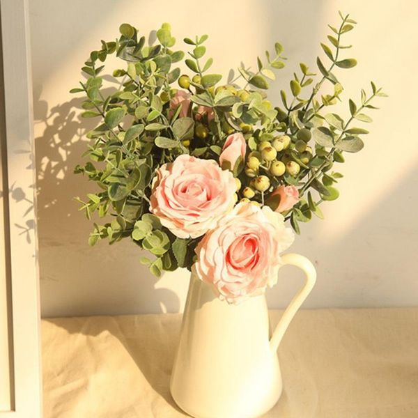 decorative flowers & wreaths ins simulation eucalyptus rose flower bouquet wedding holding home garden party decorations style
decorative flowers & wreaths ins simulation eucalyptus rose flower bouquet wedding holding home garden party decorations style