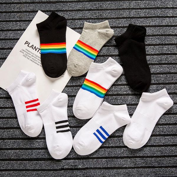 socks & hosiery 2021 cotton rainbow stripes for women spring summer casual tide harajuku cute korean couples drop, Black;white
socks & hosiery 2021 cotton rainbow stripes for women spring summer casual tide harajuku cute korean couples drop, Black;white