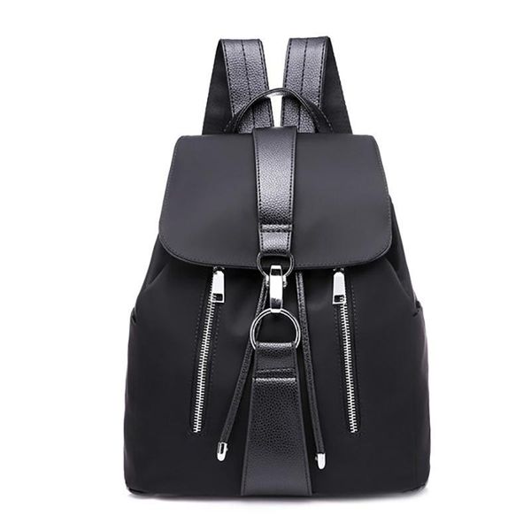 backpack women school bags for teenager girls nylon zipper lock design black femme mochila female fashion sac a dos
backpack women school bags for teenager girls nylon zipper lock design black femme mochila female fashion sac a dos