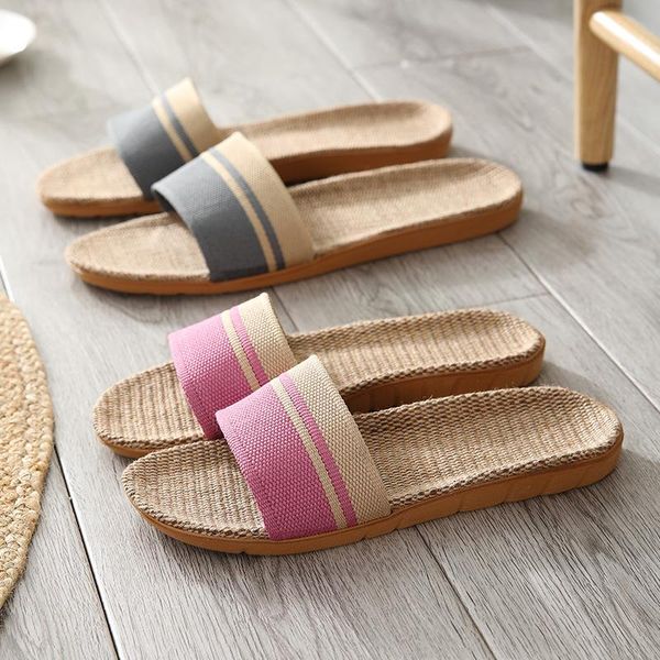 summer linen women's slippers mixed color casual indoor floor shoes home ladies open toe flat, Black
summer linen women's slippers mixed color casual indoor floor shoes home ladies open toe flat, Black