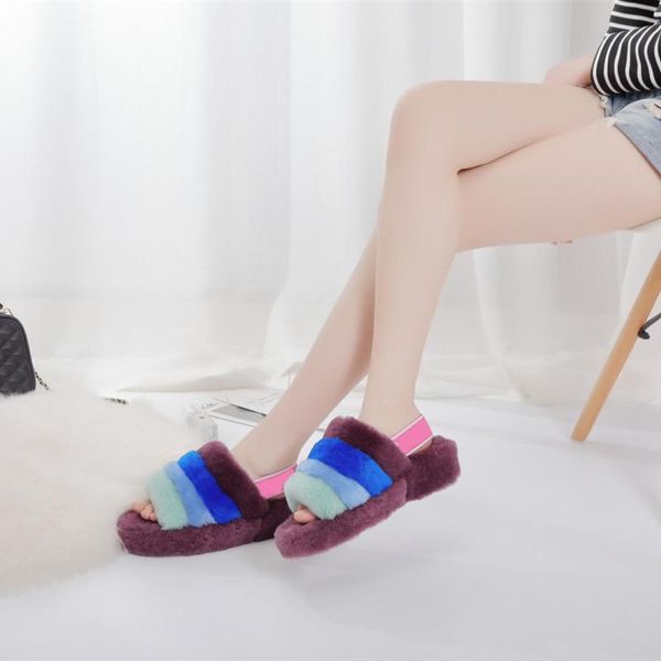 fashion fur slippers women ins solid color indoor and outdoor clothing wool winter, Black
fashion fur slippers women ins solid color indoor and outdoor clothing wool winter, Black