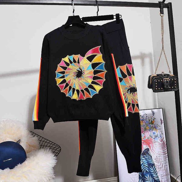 women's two piece pants loose sequins flower long sleeve sweater + casual outfits student knitted tracksuit set 0xrk, White
women's two piece pants loose sequins flower long sleeve sweater + casual outfits student knitted tracksuit set 0xrk, White