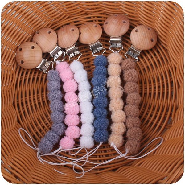 baby pacifier holders wood clips candy color hairball beads pacifiers newborn feeding practice toys natural wooden accessories
baby pacifier holders wood clips candy color hairball beads pacifiers newborn feeding practice toys natural wooden accessories