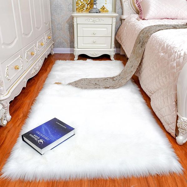 carpets faux shearling carpet children's room white plush floor mat for bedroom window bay household rug
carpets faux shearling carpet children's room white plush floor mat for bedroom window bay household rug