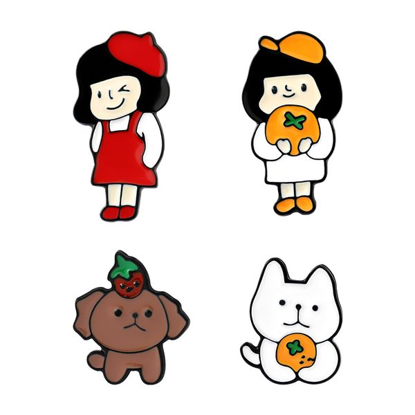 dogs cats girl enamel brooches cartoon kawaii cute animal pins bades for denim clothes bag fashion jewelry gift friends, Gray
dogs cats girl enamel brooches cartoon kawaii cute animal pins bades for denim clothes bag fashion jewelry gift friends, Gray