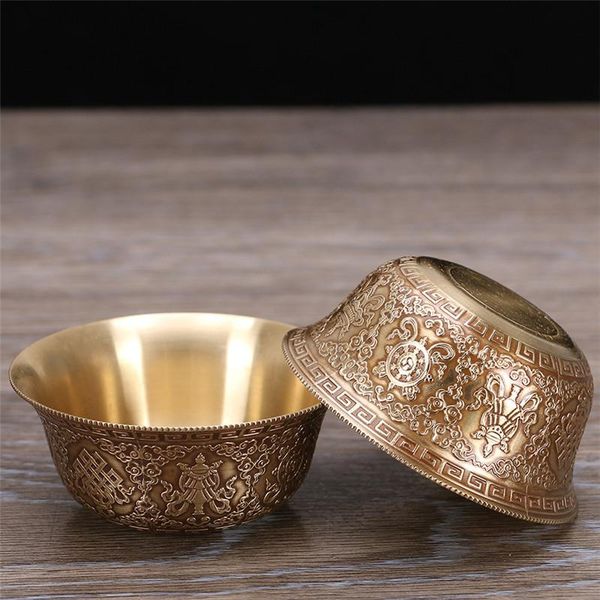 creative embossed copper drinking bowl pure brass carved auspicious tibetan holy water cup golden buddhist drinkware gift cups & saucers
creative embossed copper drinking bowl pure brass carved auspicious tibetan holy water cup golden buddhist drinkware gift cups & saucers