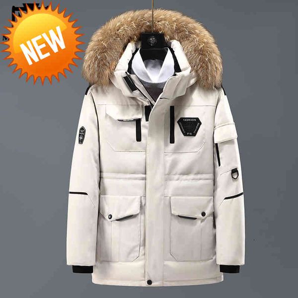 new down jacket men -30 degrees winter warm thicken white duck coats hooded fur collar parka windbreaker outerwear j719, Black
new down jacket men -30 degrees winter warm thicken white duck coats hooded fur collar parka windbreaker outerwear j719, Black