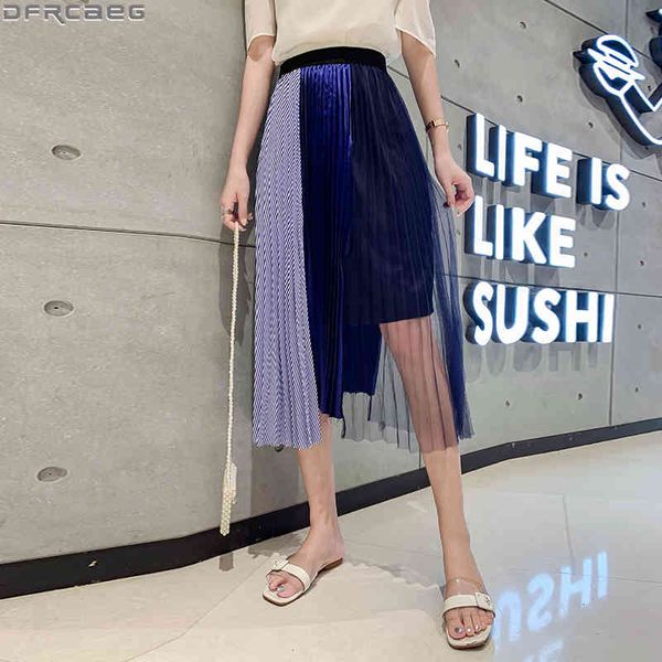 casual dresses summer plus size women skirt elegant blue striped patchwork mesh skirts elastic waist a-line saia midi vintage jupe, Black;gray
casual dresses summer plus size women skirt elegant blue striped patchwork mesh skirts elastic waist a-line saia midi vintage jupe, Black;gray