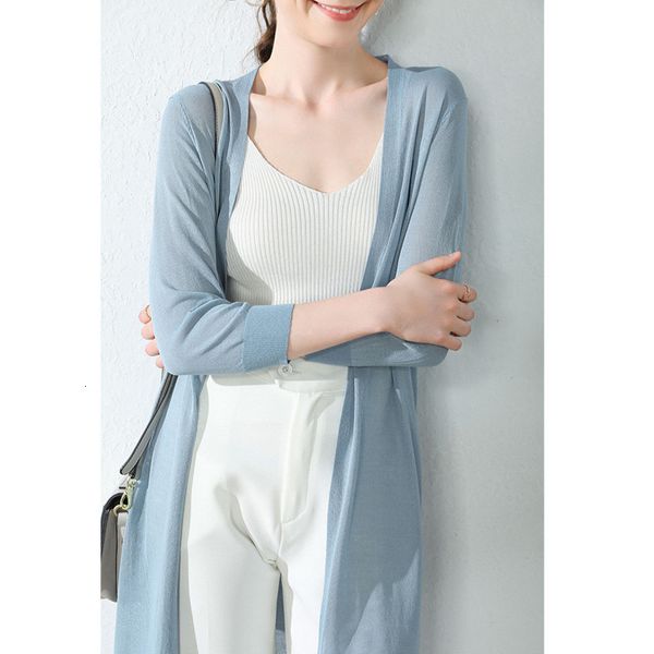 luxury women's jackets ice silk knitted sunscreen cardigan et women's medium and long 202 summer korean thin outer loose air condi, Black;brown
luxury women's jackets ice silk knitted sunscreen cardigan et women's medium and long 202 summer korean thin outer loose air condi, Black;brown