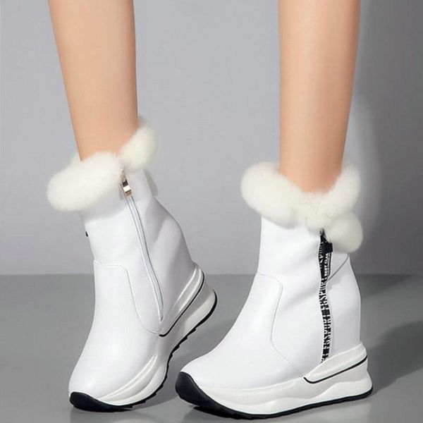 boots winter high fashion sneakers women genuine leather wedges heel ankle female warm fur platform pumps shoes, Black
boots winter high fashion sneakers women genuine leather wedges heel ankle female warm fur platform pumps shoes, Black