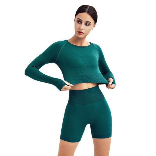 women's tracksuits lzyvoo shorts and outfit knitted seamless thumb button comfortable skin-friendly sports long-sleeved hip, Gray
women's tracksuits lzyvoo shorts and outfit knitted seamless thumb button comfortable skin-friendly sports long-sleeved hip, Gray
