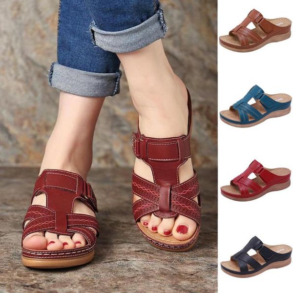 slippers women summer non-slip romen sandals open toe hook loop comfy gladiator casual platform wedges #g3, Black
slippers women summer non-slip romen sandals open toe hook loop comfy gladiator casual platform wedges #g3, Black