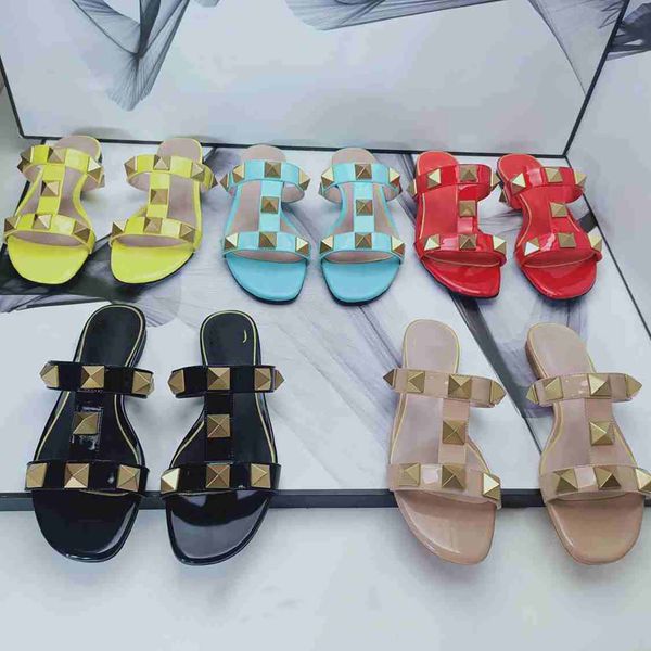 rivet slippers patent leather flat bottom new spring fall and summer women roman stud flat mule slippers rock rivet leather stuffies fashion, Black
rivet slippers patent leather flat bottom new spring fall and summer women roman stud flat mule slippers rock rivet leather stuffies fashion, Black