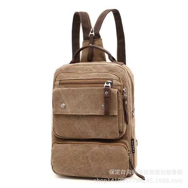 backpack portable outdoor zipper mini travel canvas vintage solid high capacity mochila hombre men's db60bb
backpack portable outdoor zipper mini travel canvas vintage solid high capacity mochila hombre men's db60bb