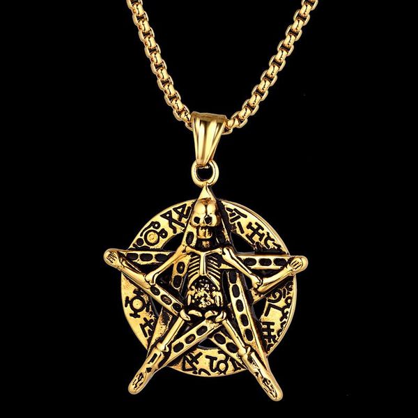 pendant necklaces men necklace gold color stainless steel hip hop chain punk skull charm fashion star jewelry wholeslae, Silver
pendant necklaces men necklace gold color stainless steel hip hop chain punk skull charm fashion star jewelry wholeslae, Silver