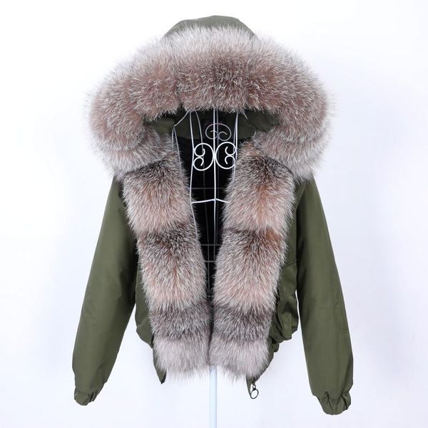 women's fur & faux winter real coat women 2021 autumn hooded bomber jacket short bat sleeved streetwear, Black
women's fur & faux winter real coat women 2021 autumn hooded bomber jacket short bat sleeved streetwear, Black