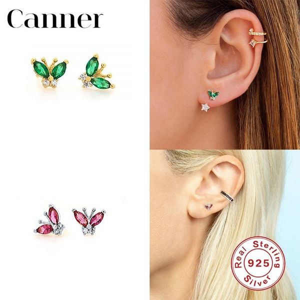 100% 925 sterling silver stud earrings for women colorful cz butterfly crystal earings fine jewelry piercing pendientes w5, Golden;silver
100% 925 sterling silver stud earrings for women colorful cz butterfly crystal earings fine jewelry piercing pendientes w5, Golden;silver