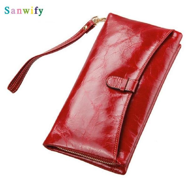 wallets genuine leather womens wallet oil clutch bag women long ladies coin purse female carteira feminina, Red;black
wallets genuine leather womens wallet oil clutch bag women long ladies coin purse female carteira feminina, Red;black