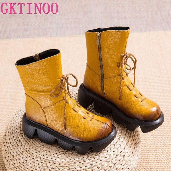 boots gktinoo botas women motorcycle ankle wedges female lace up platform spring genuine leather handmade shoes woman 2021, Black
boots gktinoo botas women motorcycle ankle wedges female lace up platform spring genuine leather handmade shoes woman 2021, Black