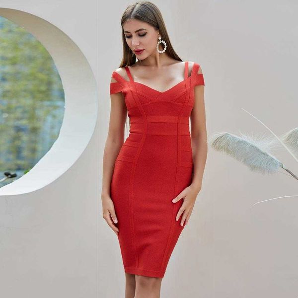 women designer redbandage dress evening celebrity elegant summer chic party vestido 210527, Black;gray
women designer redbandage dress evening celebrity elegant summer chic party vestido 210527, Black;gray