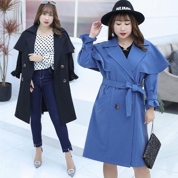 women's trench coats plus size casual women long loose turn-down collar designer windbreaker solid full sleeve fall overcoat, Tan;black
women's trench coats plus size casual women long loose turn-down collar designer windbreaker solid full sleeve fall overcoat, Tan;black