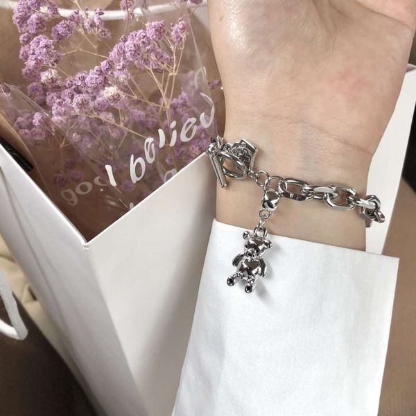 bracelet personalized bear bracelet design indifference hip hop punk women's cool accessories, Golden;silver
bracelet personalized bear bracelet design indifference hip hop punk women's cool accessories, Golden;silver